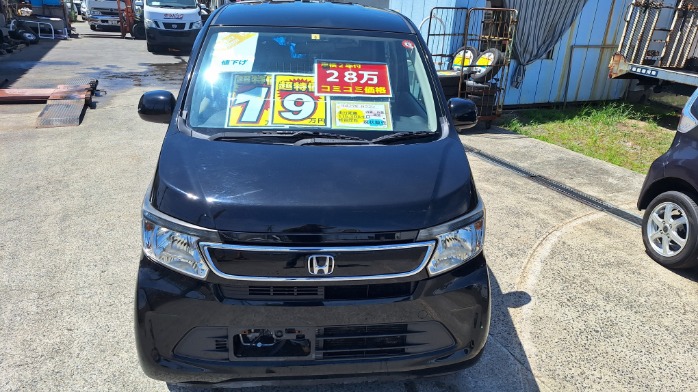 お手軽中古車（GOZAINN）ホンダ　Ｎワゴン　H２７年式　走行115,308㌔　【車検２年付　280,000円税込】修復歴有　内外装現状　現状販売　PRICE　DOWN